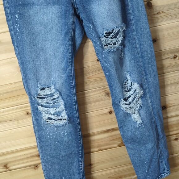 Judy Blue womens Jeans 30 Blue Relaxed Fit Distressed Medium Wash - Picture 3 of 11